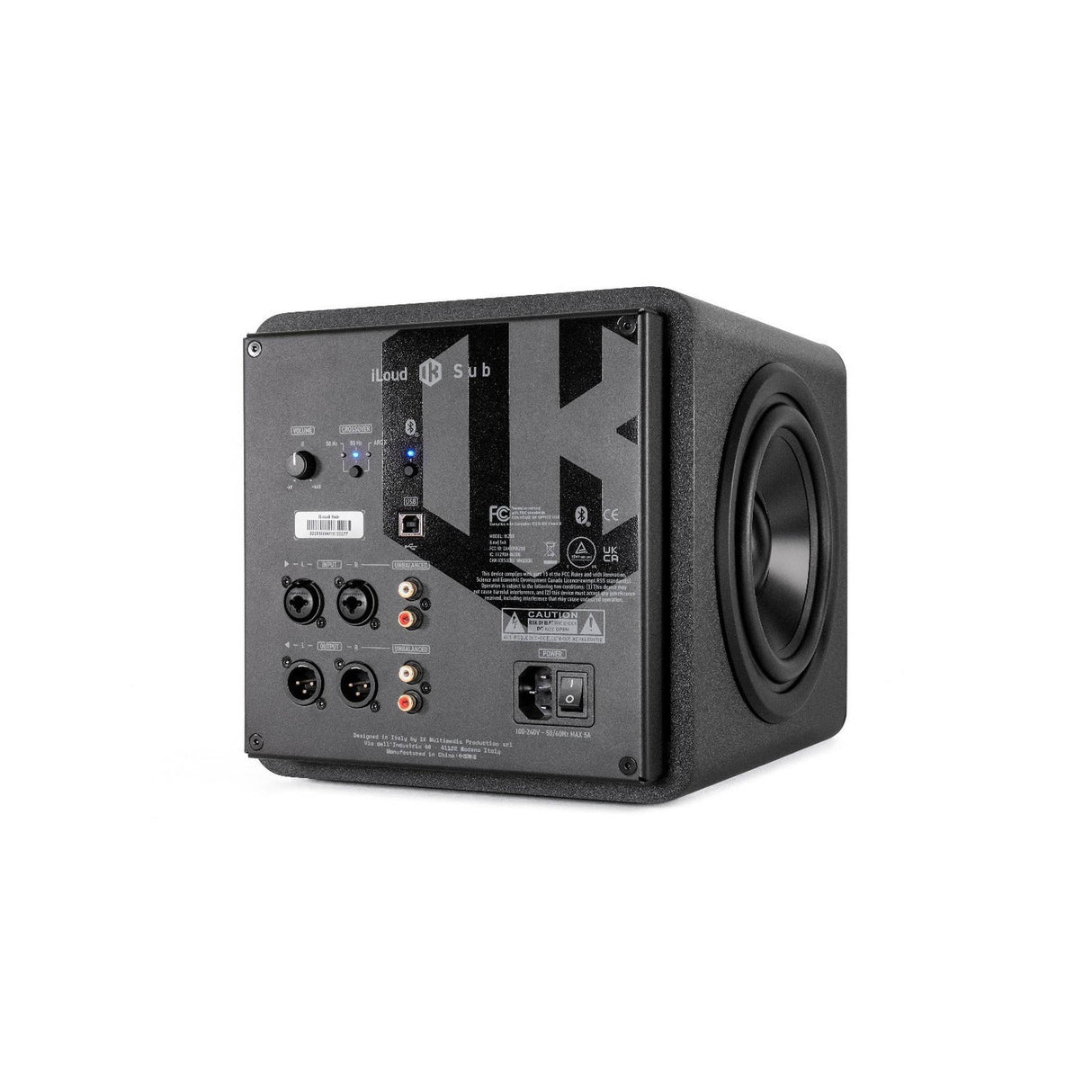 IK Multimedia iLoud Sub Ultra-Compact Actieve Subwoofer 6.5 Inch met ARC Room Correction en Bluetooth