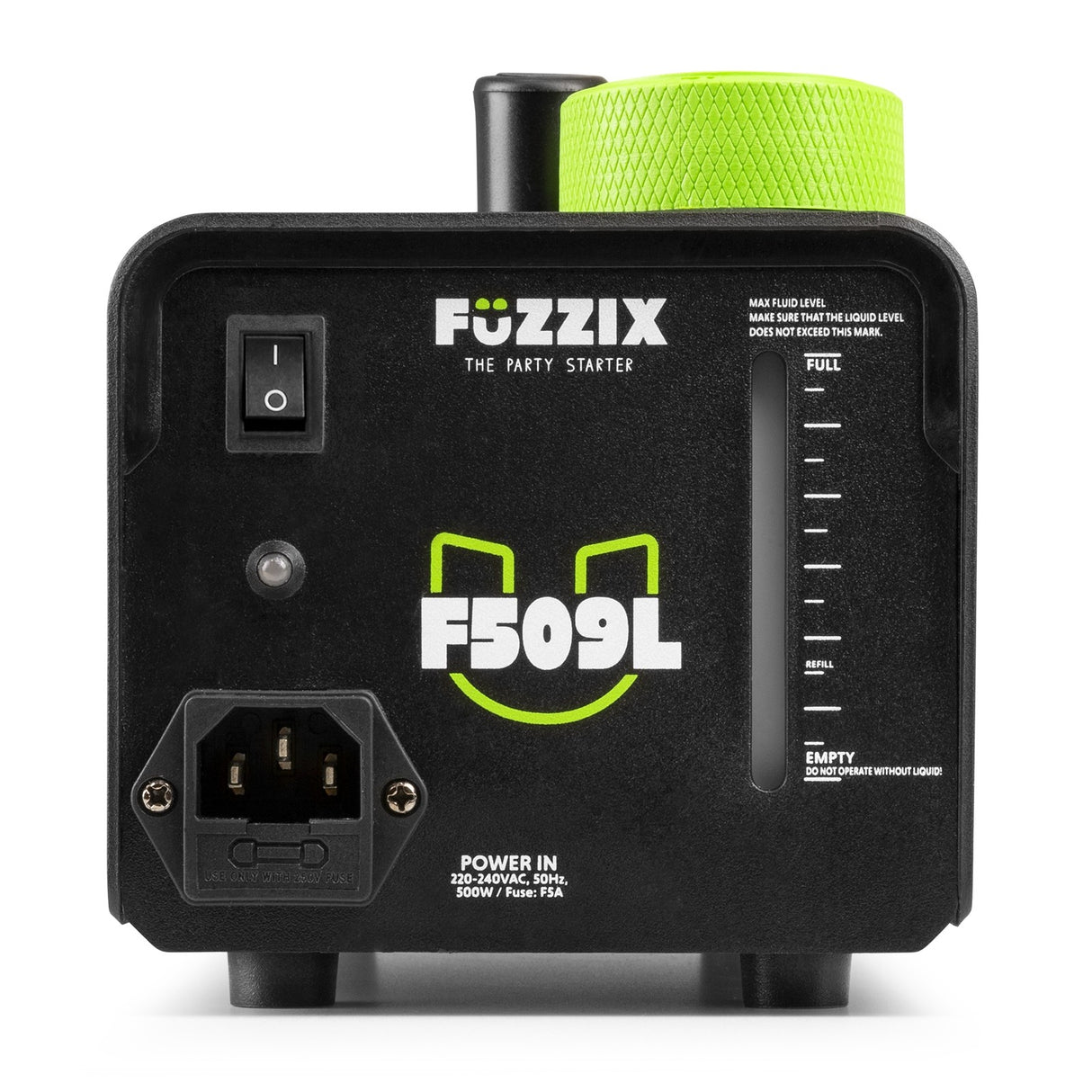 Fuzzix F509L Party Rookmachine – 500W met 9x RGB LED’s en Draadloze Afstandsbediening