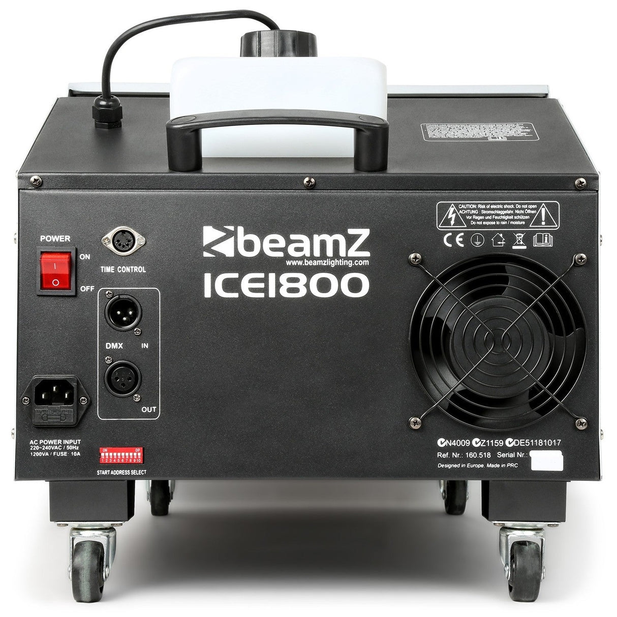 beamZ ICE1800 IJs-Rookmachine 1800W met DMX en 3.1L Tank – Laaghangende Rook