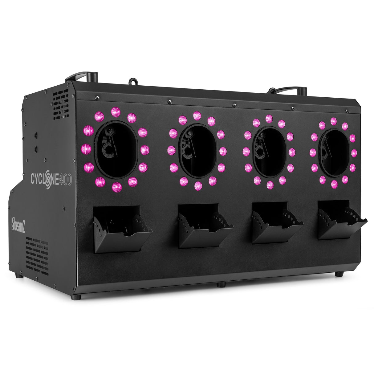 beamZ Cyclone400 Rook- & Bubbelmachine met 48 RGBW LED’s en DMX – 4-in-1 Effectmachine