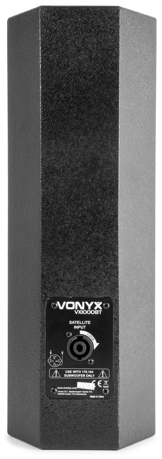 VONYX VX1000BT 1000W 2.2 Actieve Speakerset met Dubbele 10 inch Subwoofers en Bluetooth