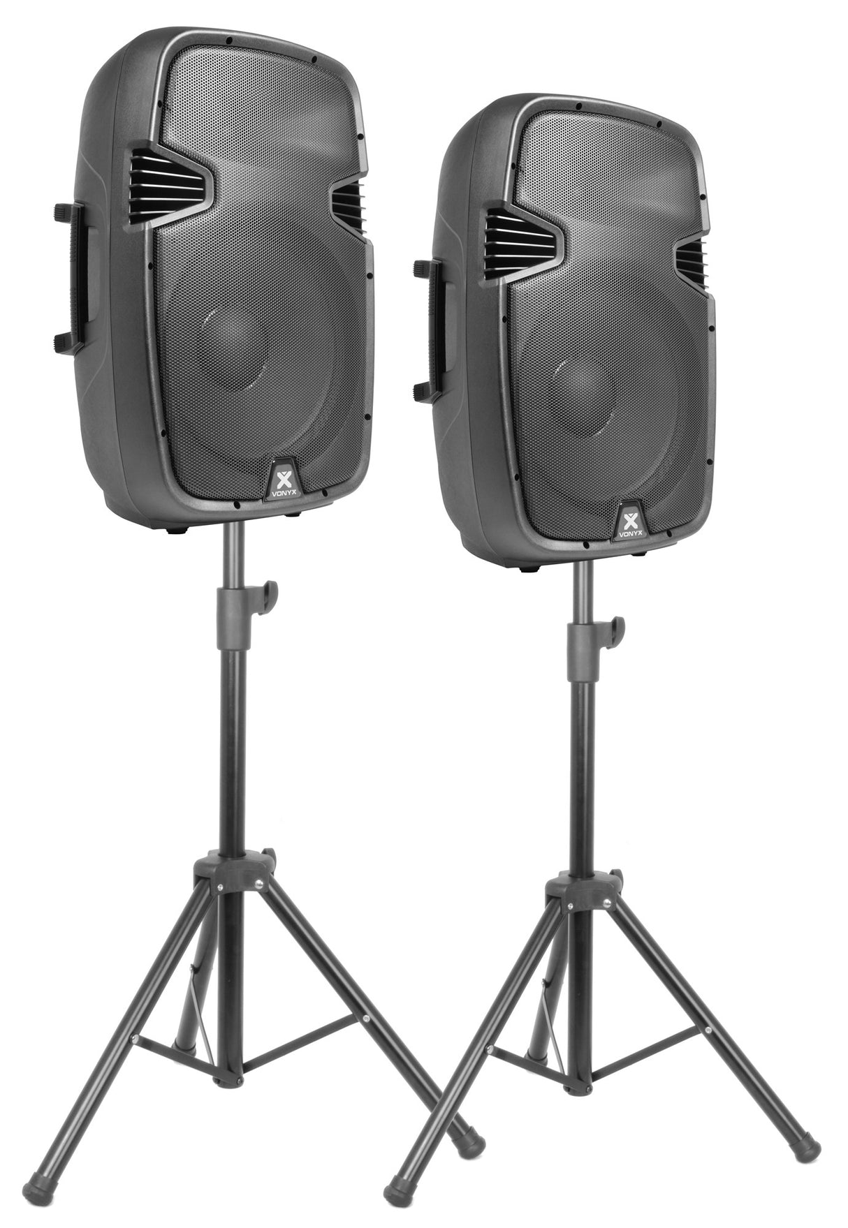 VONYX PSS302 Draagbare 300W Geluidsset met 10 inch Speakers, Bluetooth en 8-Kanaals Mixer
