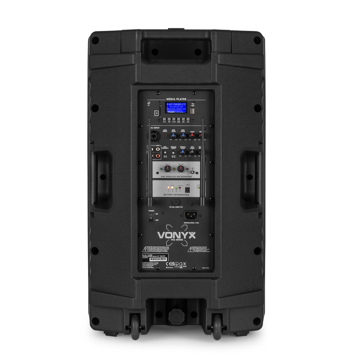 Vonyx VSA700 Draagbaar geluidssysteem 15" 1000W