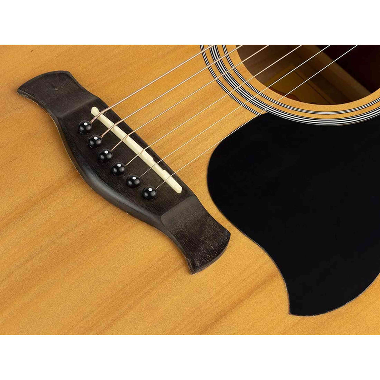 Richwood RD-12 akoestische gitaarset – dreadnought, naturel, met stemapparaat en standaard