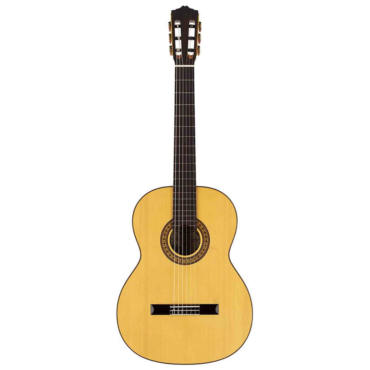 Salvador Cortez CF-55 – Flamenco gitaar met massief spruce bovenblad en sycamore body