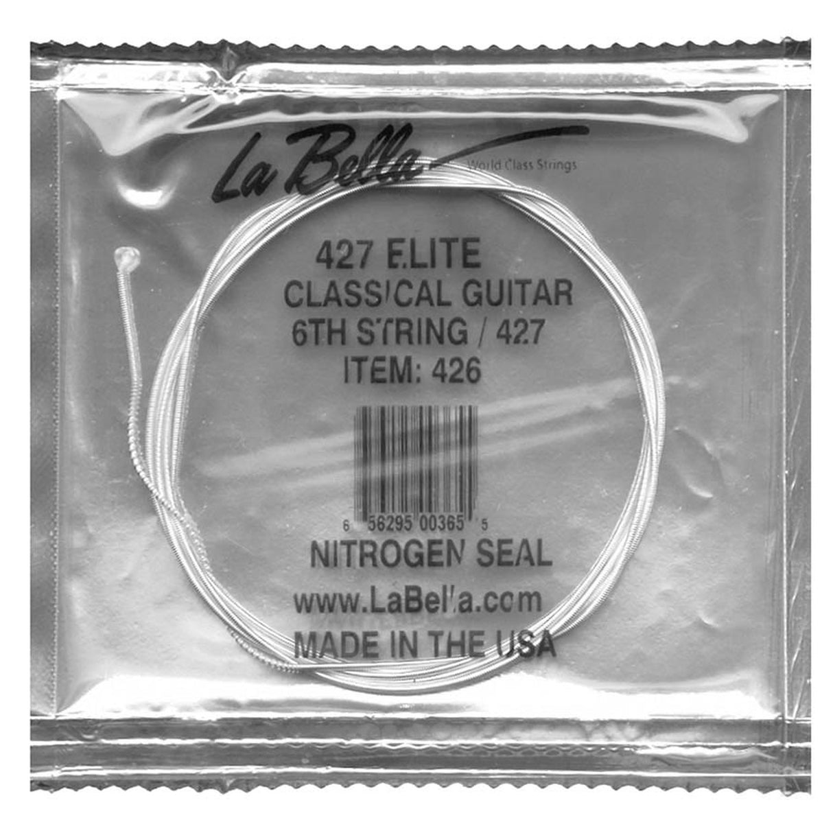 La Bella L-426 E-6 snaar, silverplated wound nylon