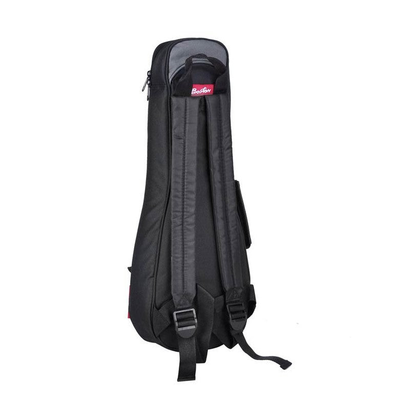 Boston UKS-25-BG Super Packer Gigbag voor Sopraan Ukelele – 25 mm Voering, Zwart/Grijs