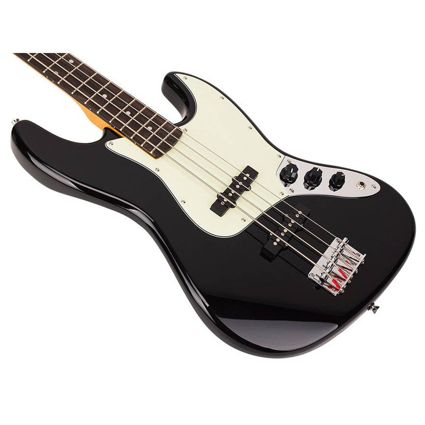 SX SJB62BK Retro Series 62 J-style elektrische basgitaar zwart