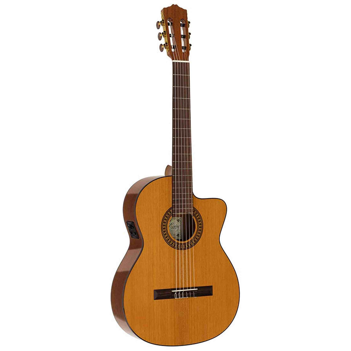 Salvador Cortez CC-22CE – Klassieke gitaar met massief ceder bovenblad, sapele body, cutaway en Fishman elektronica