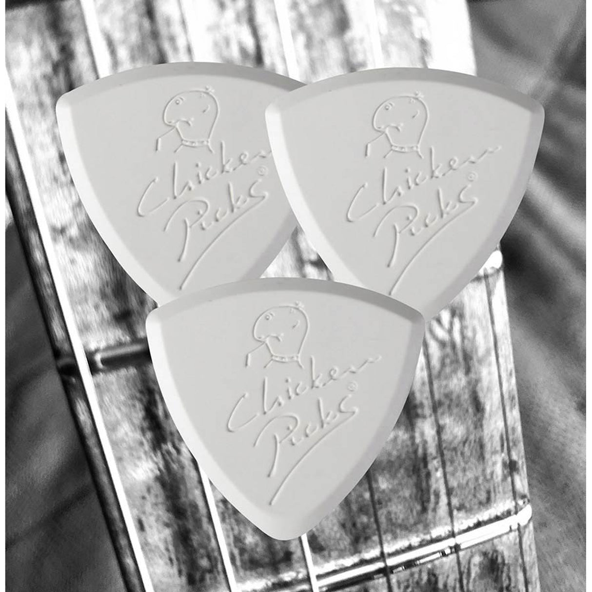 ChickenPicks 3-BE-27 thermosetting polymer picks, 5-pack, wit, 2.7mm Bermuda III