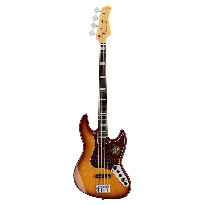 Sire V7+ A4/TS Marcus Miller 4-snarige actieve basgitaar Tobacco Sunburst