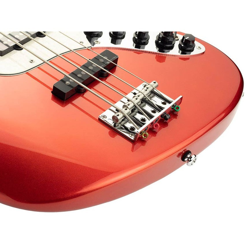 Sire V7+ A4/BMR Marcus Miller 4-snarige actieve basgitaar Bright Metallic Red