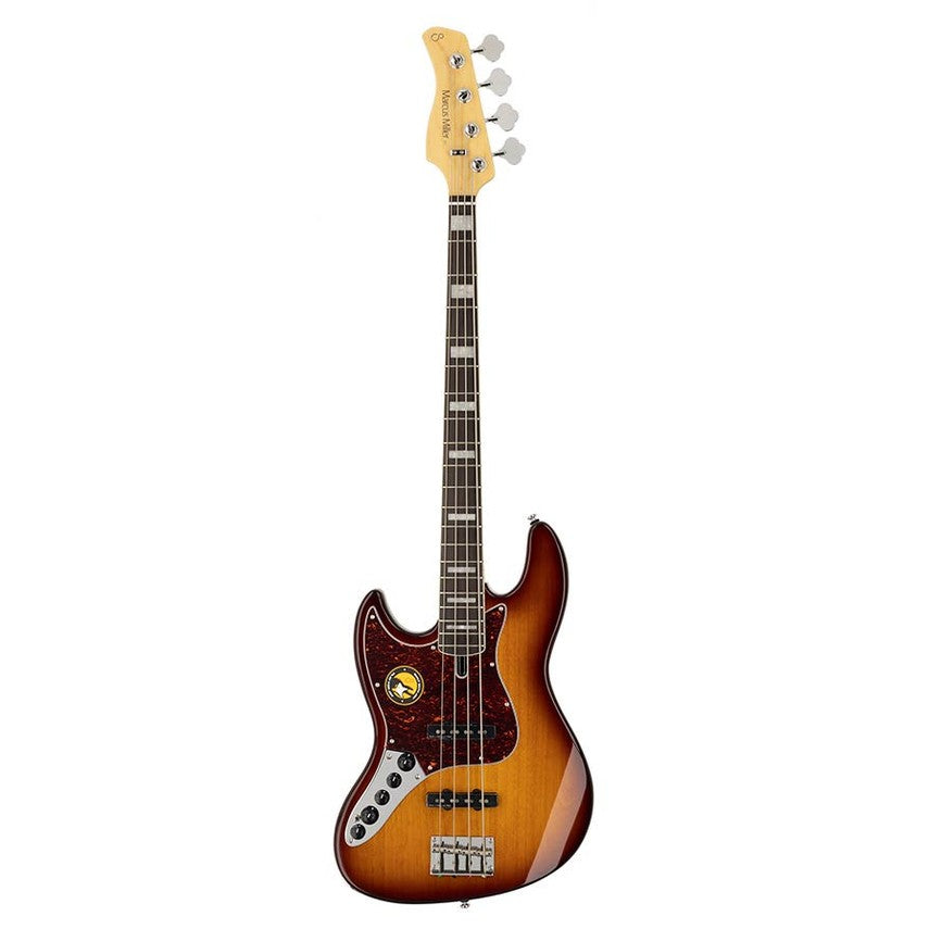 Sire V7+ A4L/TS Marcus Miller 2nd Gen linkshandige 4-snarige Tobacco Sunburst basgitaar