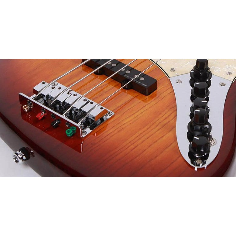 Sire V7+ A4L/TS Marcus Miller 2nd Gen linkshandige 4-snarige Tobacco Sunburst basgitaar