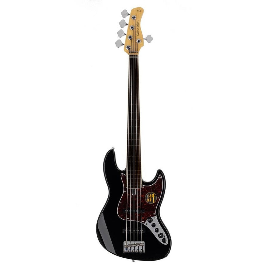 Sire V7+ A5F/BK Marcus Miller 2nd Gen fretless 5-snarige basgitaar Black