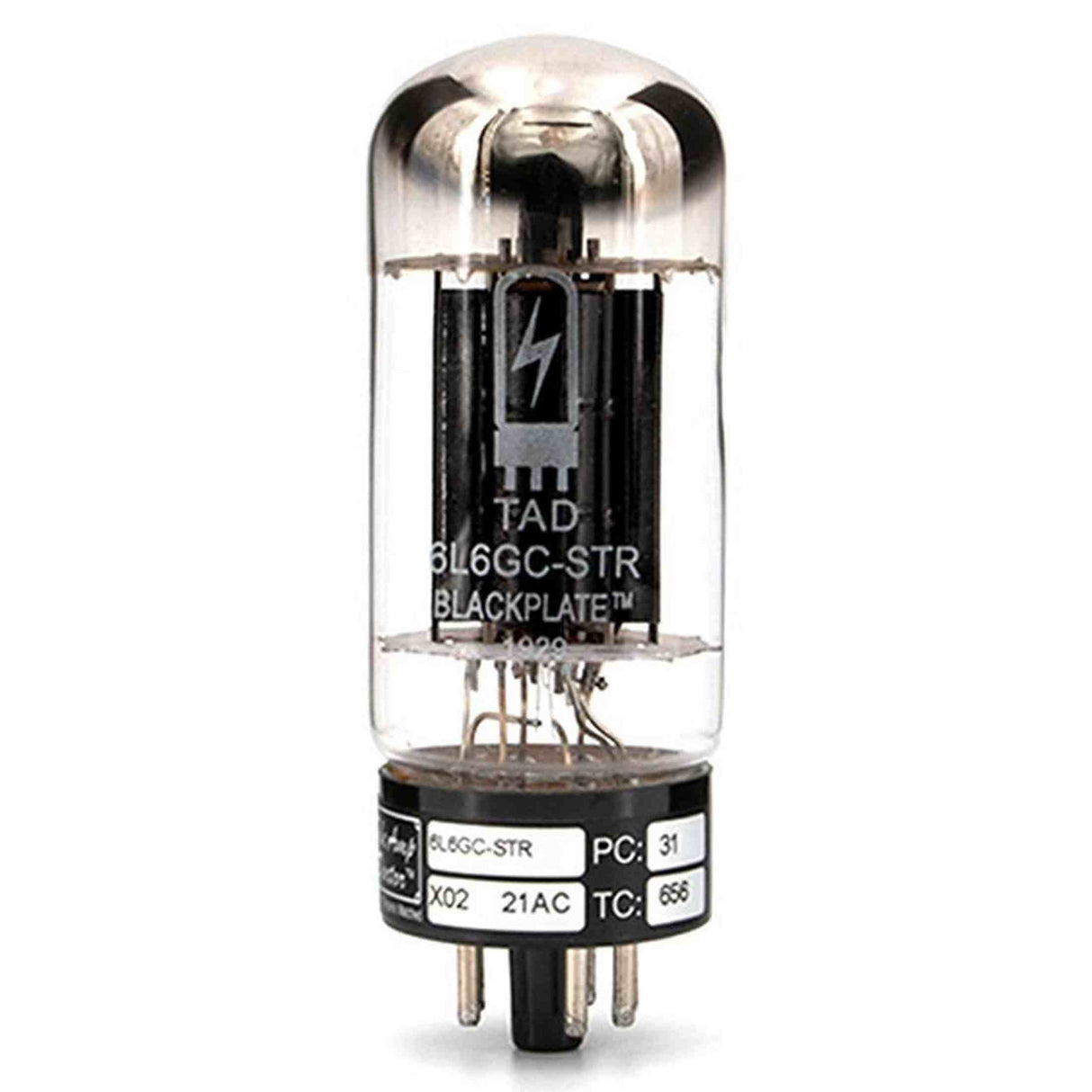 TAD 6L6GCSTRBP/4 – 4 stuks Quartet matched 6L6GC-STR Blackplate buizen, breed inzetbaar RT214