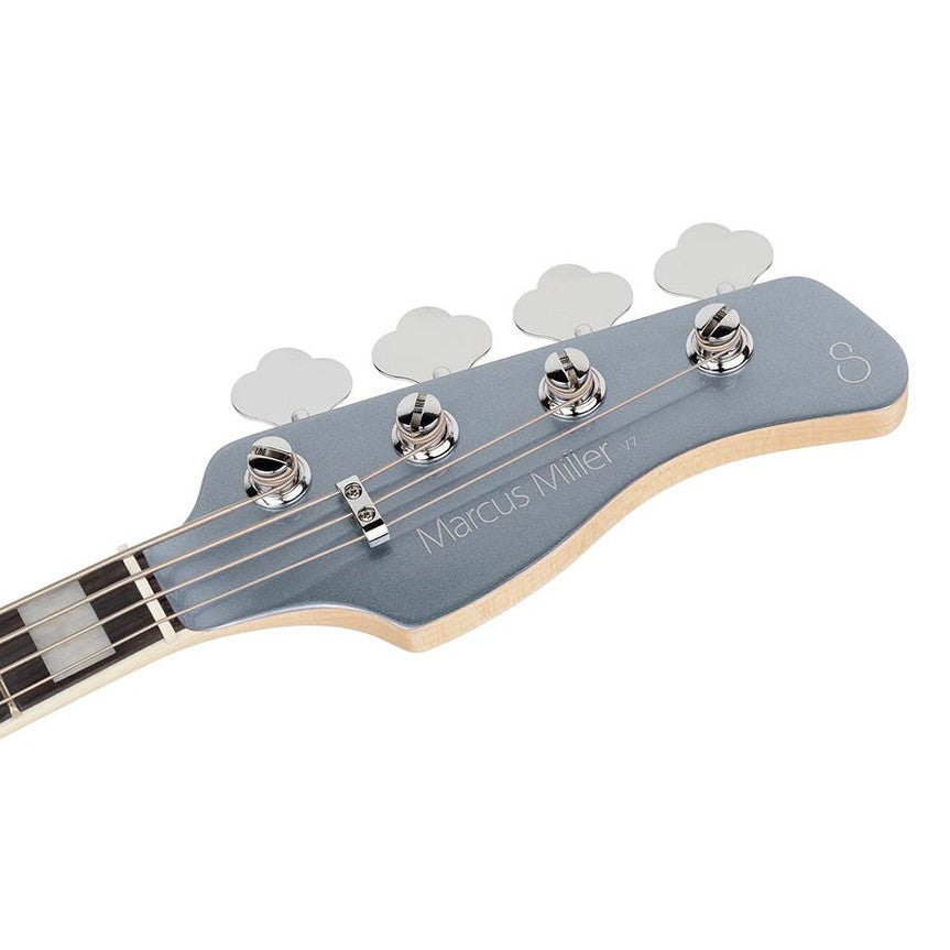Sire V7+ A4/LPB Marcus Miller 4-snarige actieve basgitaar Lake Placid Blue