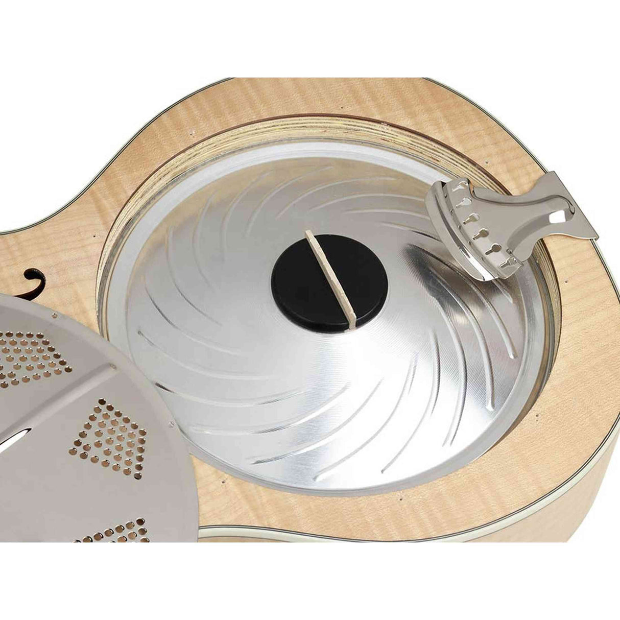 Royall BB14C/FL Bantam Blazer Resonator 14-Fret – Flamed Maple, Parlor Size, Biscuit Cone, Softcase