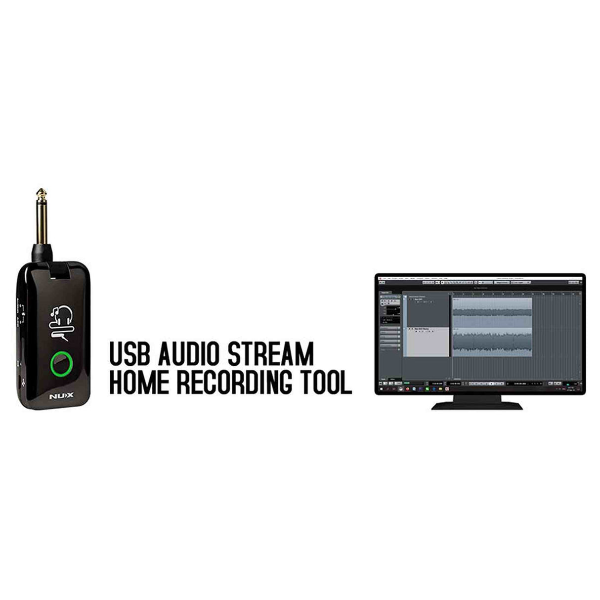 NUX MPLUG Mighty Series hoofdtelefoonversterker met effecten, amp-modellen en Bluetooth