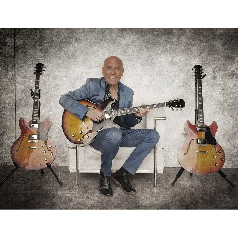 Sire Guitars H7/STR electrische archtop gitaar, esdoorn, see through red