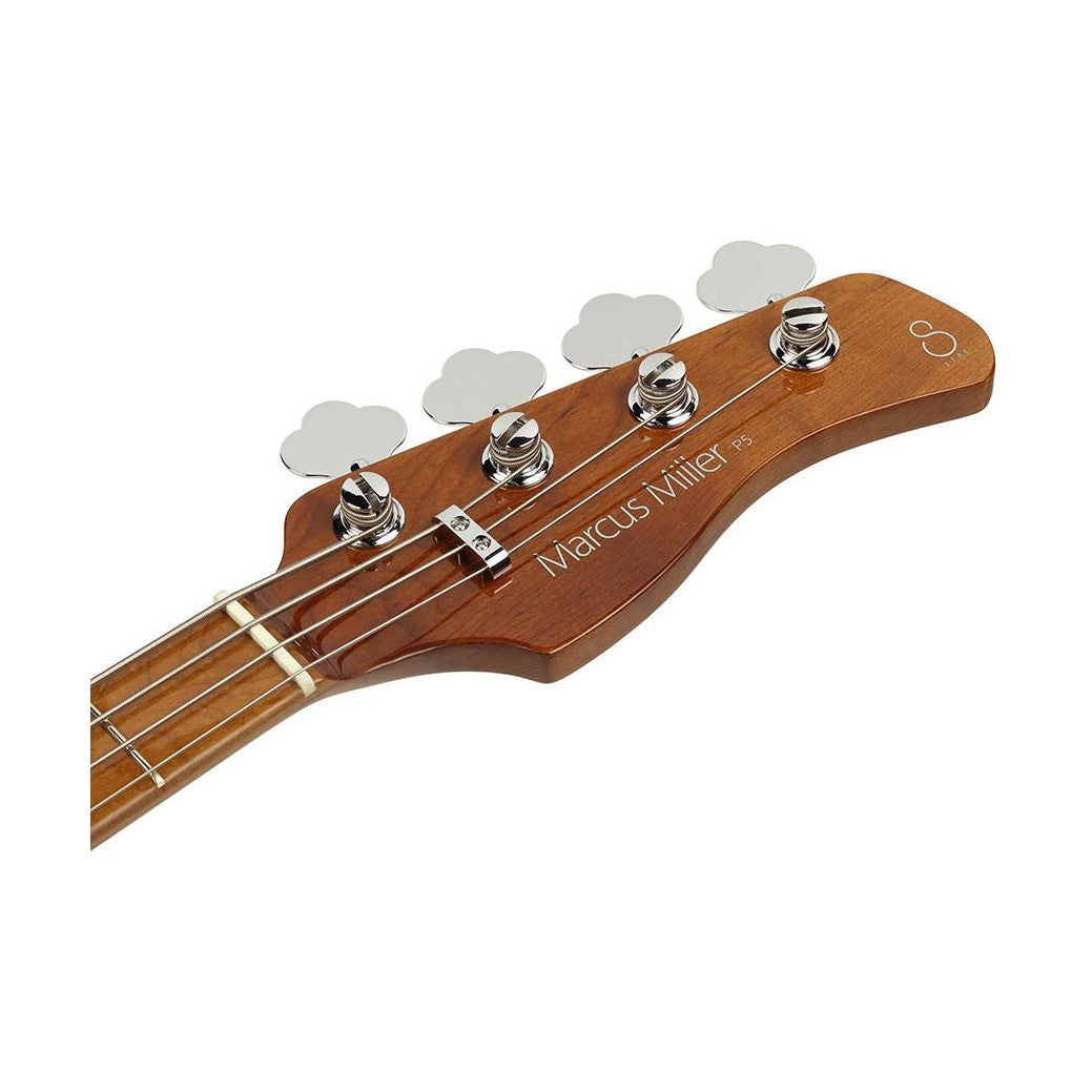 Sire P5 A4/DRD Marcus Miller basgitaar 4-snarige passieve P-stijl bas in Dakota Red