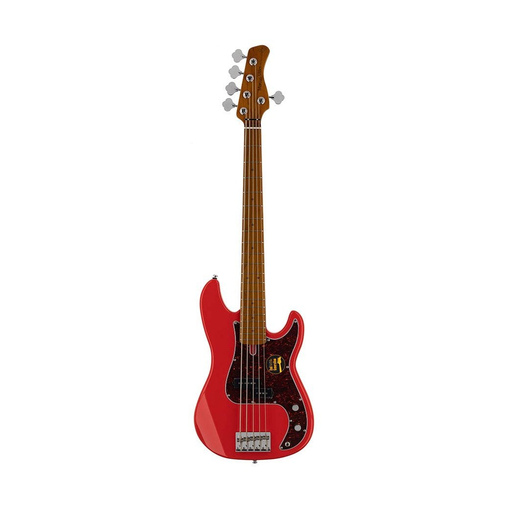 Sire P5 A5/DRD Marcus Miller basgitaar 5-snarige passieve P-stijl bas in Dakota Red
