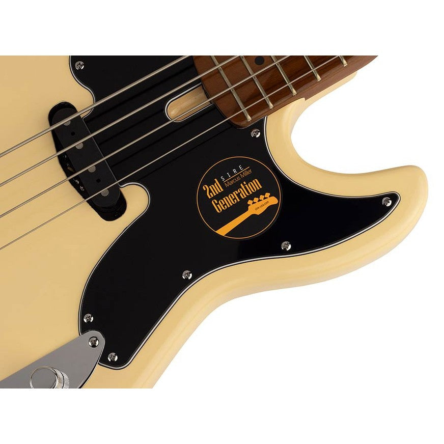 Sire D5 A4/VW Marcus Miller basgitaar 4 snarig passief elzen vintage white