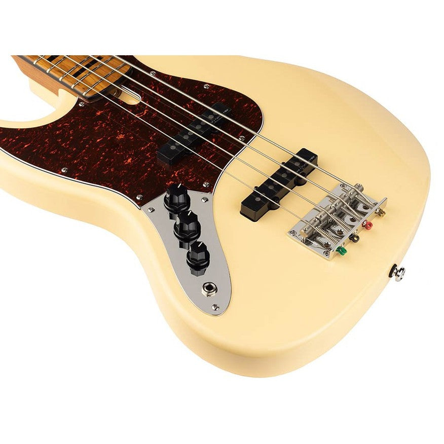 Sire V5 A4L/VWH Marcus Miller Linkshandige 4-snarige Basgitaar Vintage White
