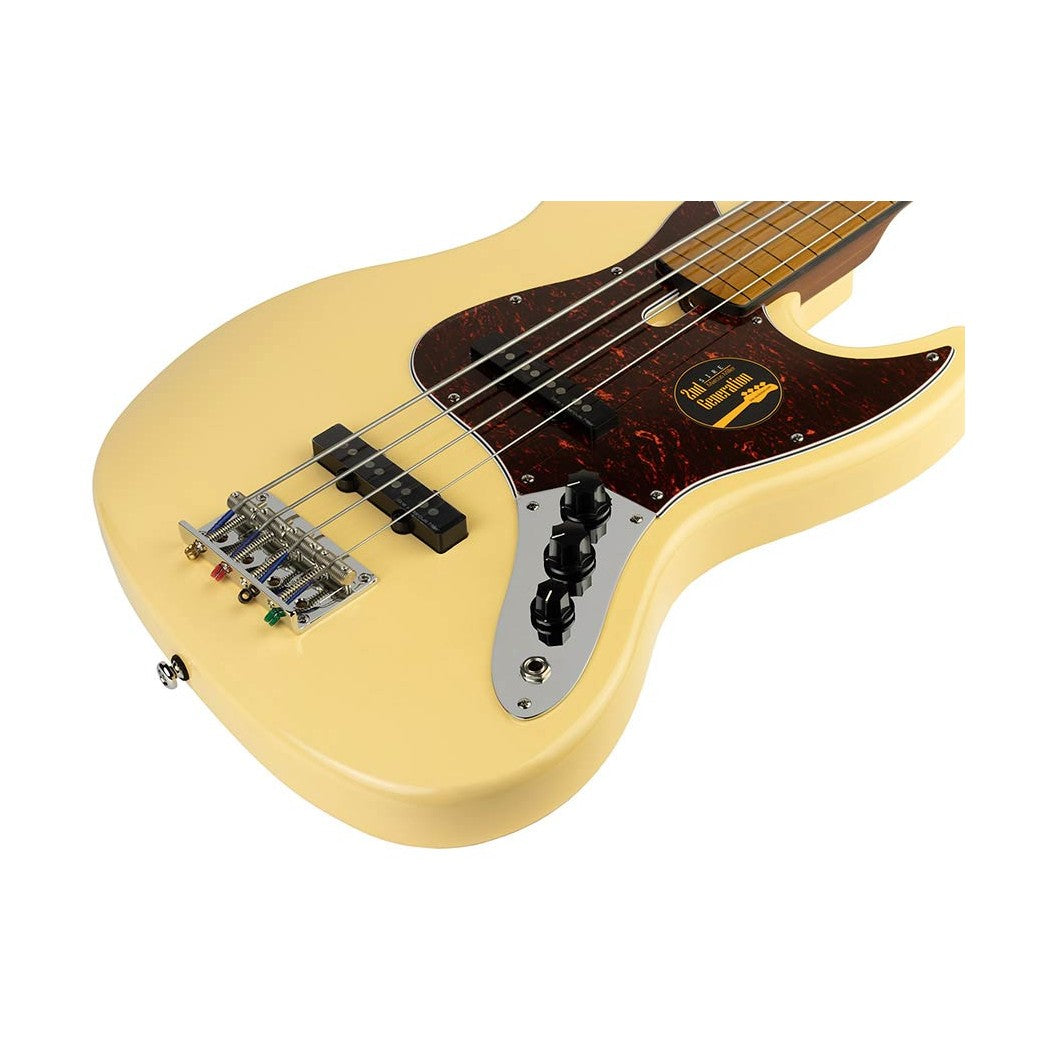 Sire V5 A4F/VWH Marcus Miller Fretless 4-snarige Basgitaar Vintage White