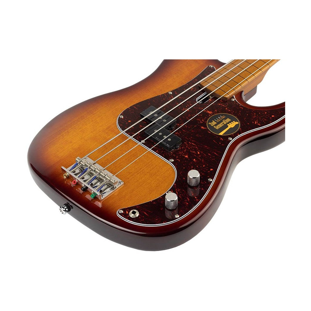 Sire P5 A4F/TS Marcus Miller fretless basgitaar 4-snarig passief elzen tobacco sunburst