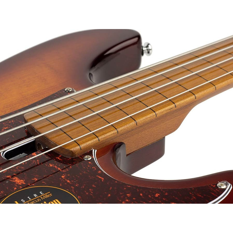 Sire P5 A4F/TS Marcus Miller fretless basgitaar 4-snarig passief elzen tobacco sunburst