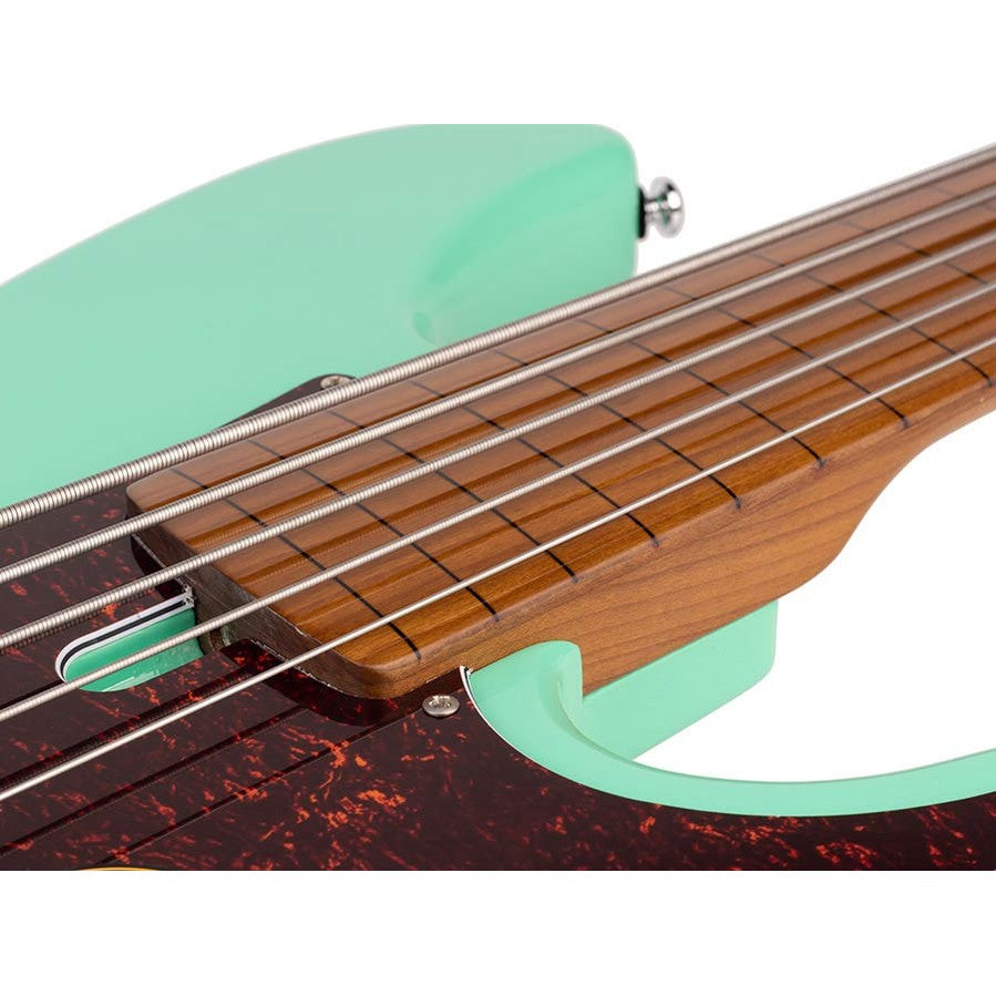 Sire P5 A5F/MLG Marcus Miller fretless basgitaar 5-snarig passief elzen mild green