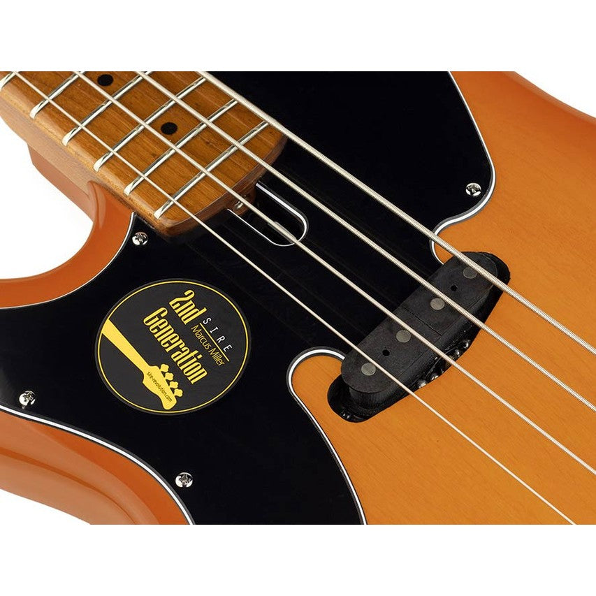 Sire D5 A4L/BB Marcus Miller linkshandige basgitaar 4 snarig passief elzen butterscotch blonde