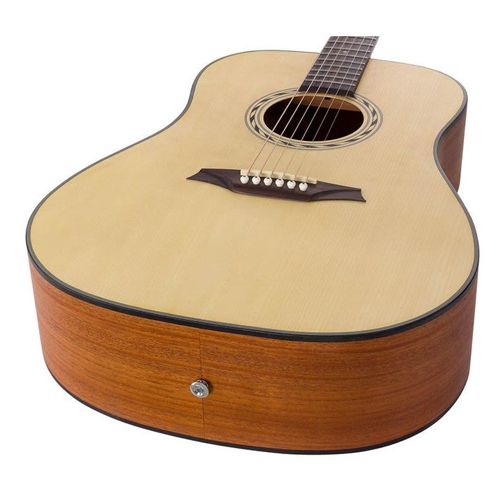Bromo BAB1 Blanc Series naturel akoestische western gitaar