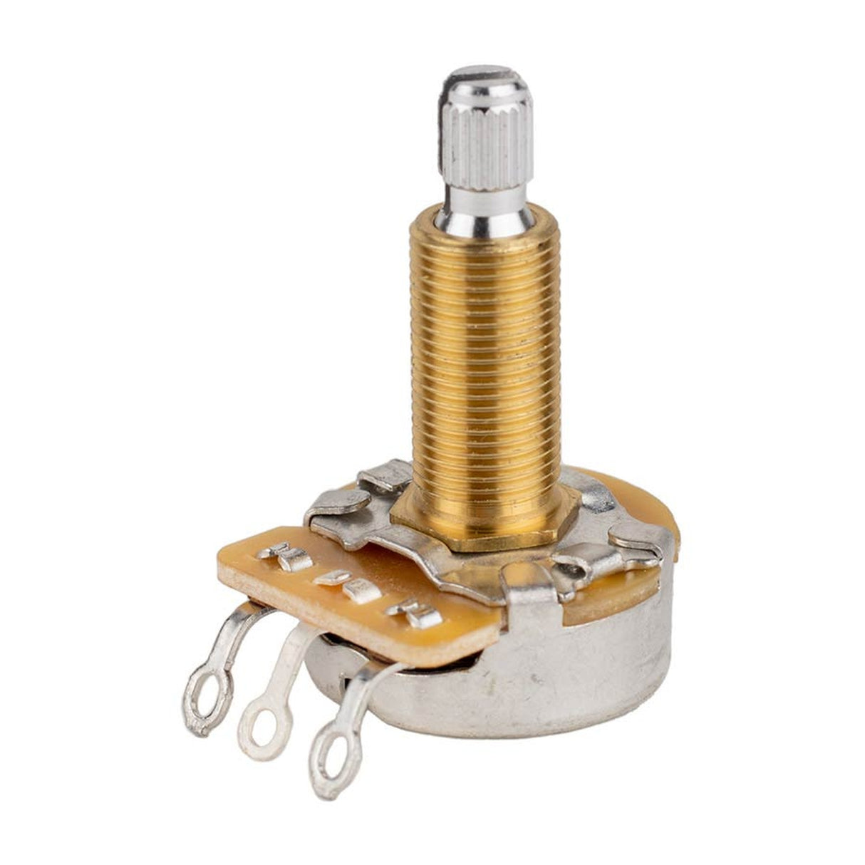 CTS USA CTS500-A74 potentiometer, long .750" bushing for thick/carved tops, 3/8" diam. LP USA, 500K vintage taper