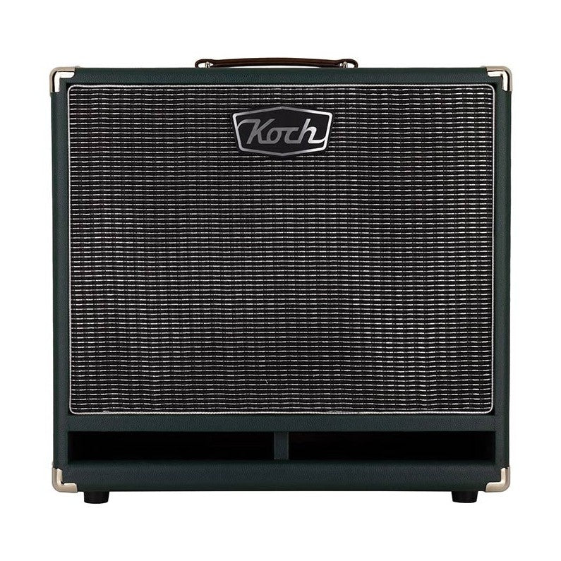Koch KCC112/GS60 Speaker Cabinet – 1x12" 60W Gitaarcabinet in Groen met Zilveren Speakerdoek