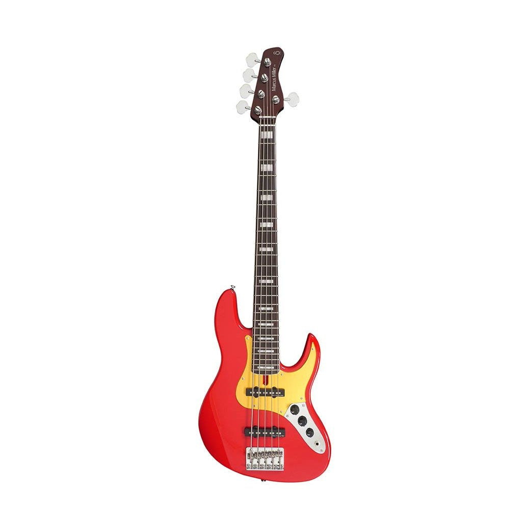 Sire V5.24 A5/DRD Marcus Miller 24-fret Passieve 5-snarige Basgitaar Dakota Red
