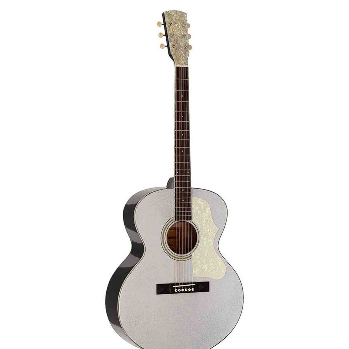 Richwood HSJ-55-GS Heritage Series Jumbo massief sparren bovenblad zilver metallic