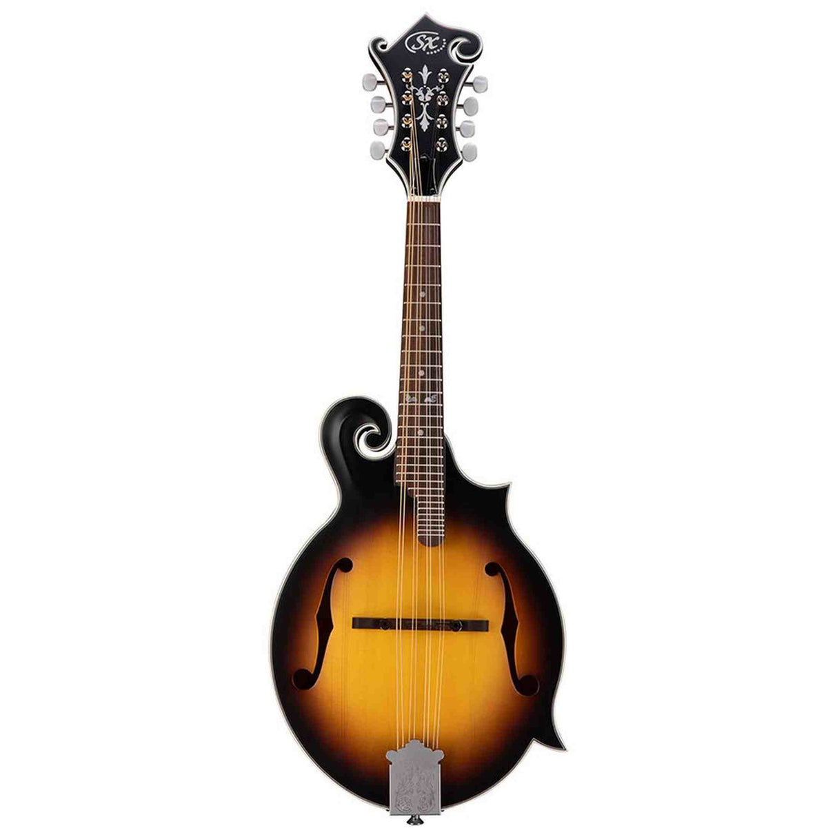 SX SMF740VS F-Style Mandoline – Massief Gesneden Sparren Top, 29 Frets & Vintage Sunburst