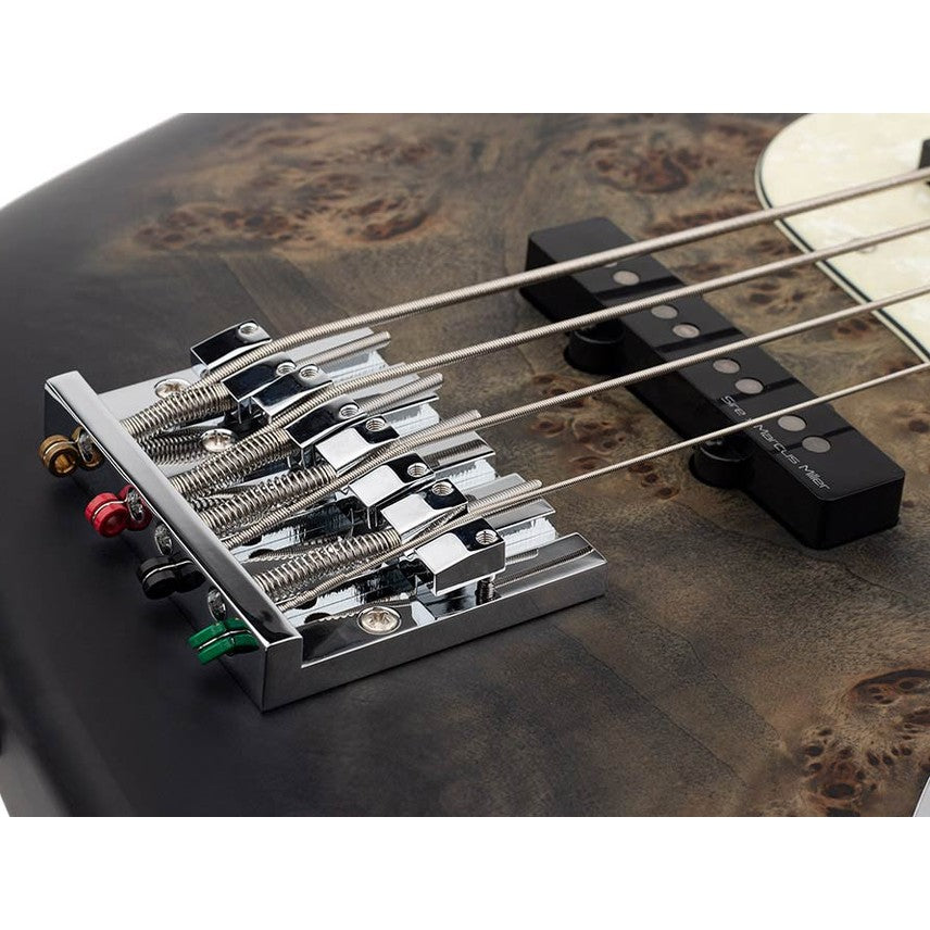 Sire V7 SR4/TBKS Marcus Miller Reissue swamp ash 4-snarige actieve basgitaar Transparent Black Satin