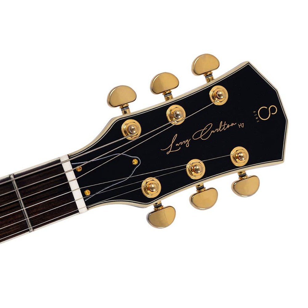 Sire Guitars H7T/BK Elektrische archtop gitaar met tremolo, zwart