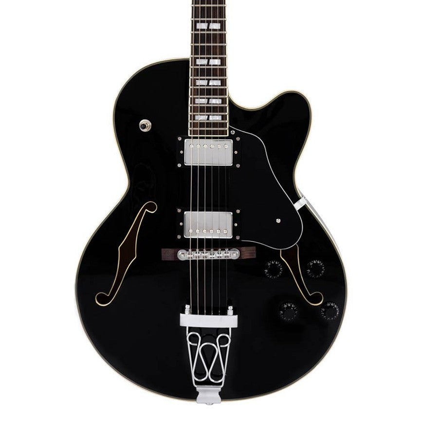 Sire Guitars H7F/BK Elektrische archtop gitaar, zwart