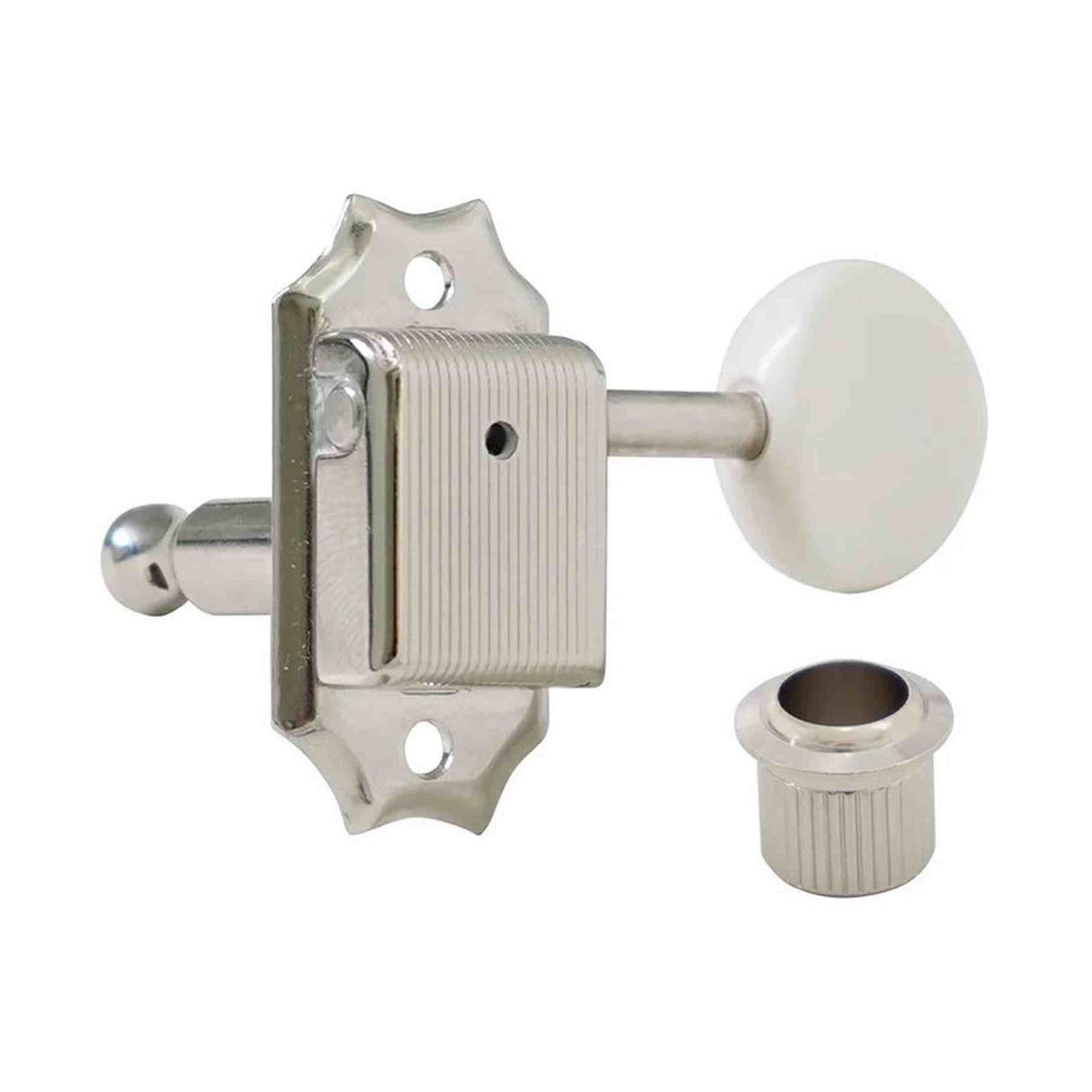 Hosco Japan H-20342NSVTR Stemmechanieken voor gitaar, 3xL + 3xR, Vintage Tone Revival Series, cream oval knop, nikkel