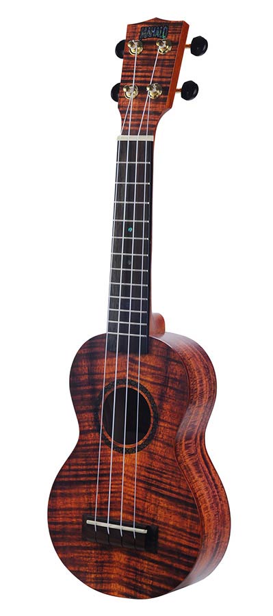 Mahalo MA1KA Artist Elite Series Soprano Ukulele Flame Koa
