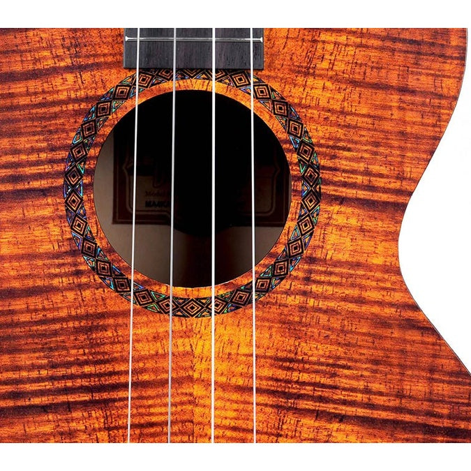 Mahalo MA4KA Artist Elite Series Bariton Ukulele Flame Koa