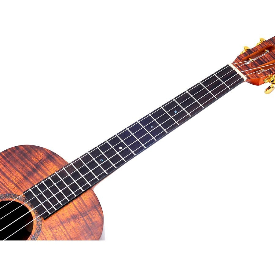 Mahalo MA4KA Artist Elite Series Bariton Ukulele Flame Koa