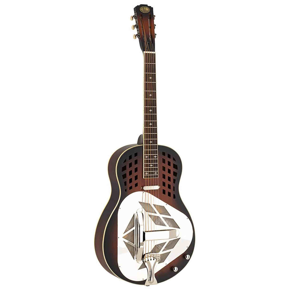 Royall DLT12SC/DSB Delta SC Tricone Resonator 12-Fret – Mahonie, Sunburst, Lipstick PU, Softcase