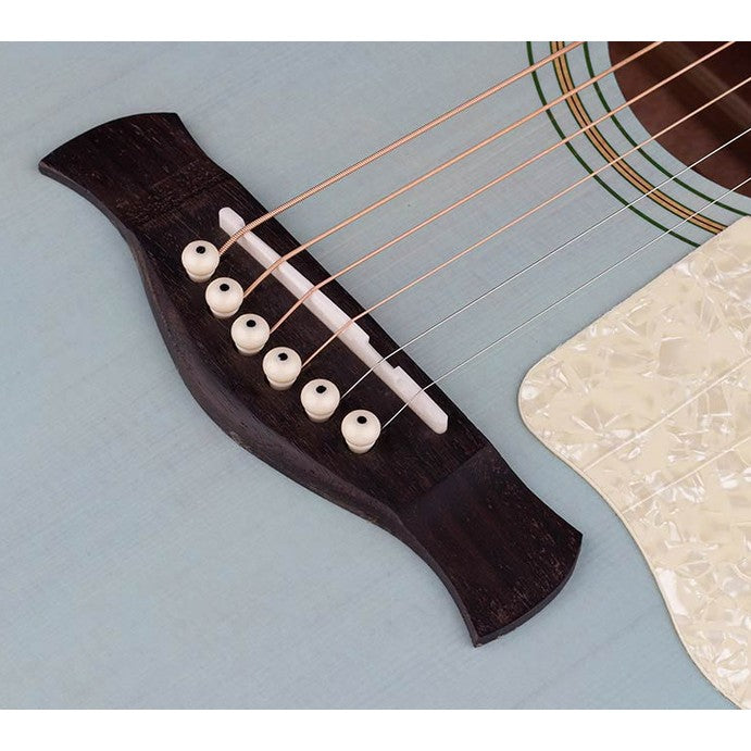 Richwood HSJ-55-LB Heritage Series jumbo akoestische westerngitaar licht blauw