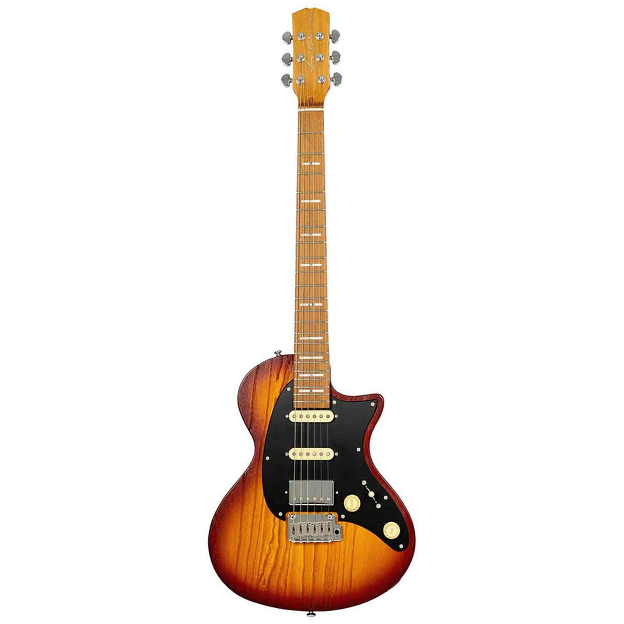 Sire I5S/TS elektrische gitaar – I-Series, sandblasted swamp ash, Tobacco Sunburst, HSS-configuratie, locking tuners