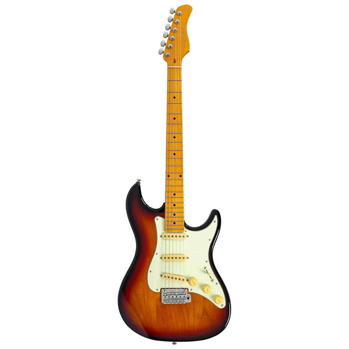 Sire S7N/3TS New Gen Larry Carlton elektrische gitaar – S-Style, alder body, 3-Tone Sunburst, HSS-configuratie, stainless steel frets